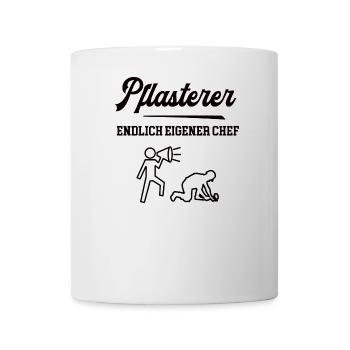 Pflasterer Chef Selbstständigkeit Firma Gründen - Tasse - Weiß - Vorne