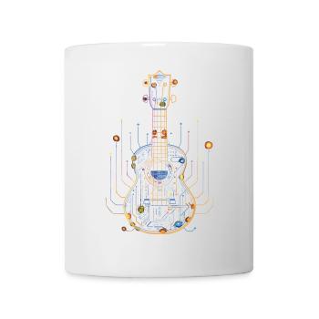 Ukulele Drawing - Mug - white - Front