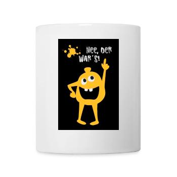 Poster Monster Cheeky Index Finger Comic Office Humor - Mug - white - Front