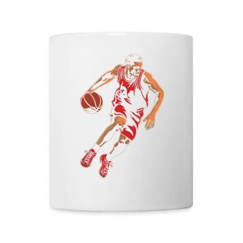 Basketballer Grafik - Tasse - Weiß - Vorne