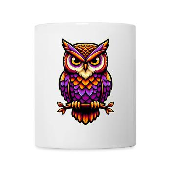 Hibou - Mug blanc - blanc - Devant