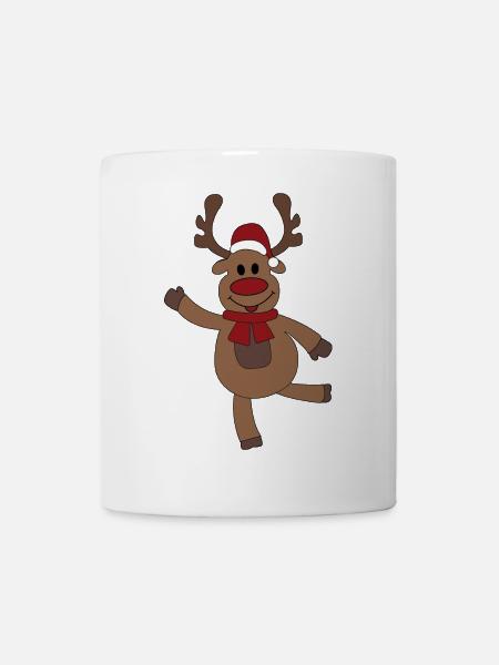 Lustige Weihnachten mit Elch - Mugg - vit