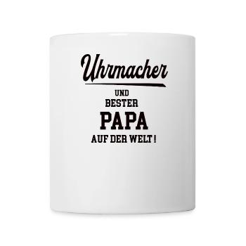 Papa Uhrmacher Uhrmacherei Juwelier Chef Meister - Tasse - Weiß - Vorne
