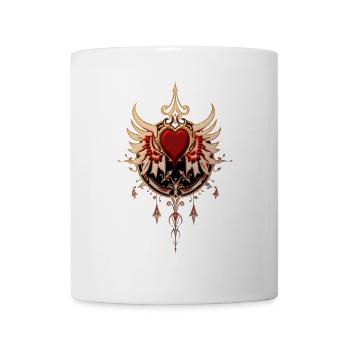 Cœur majestueux - Mug blanc - blanc - Devant