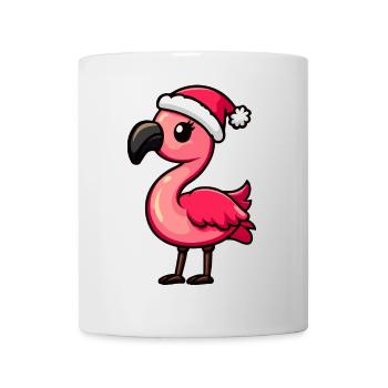 Flamingo Weihnachten Niedlich - Tasse - Weiß - Vorne