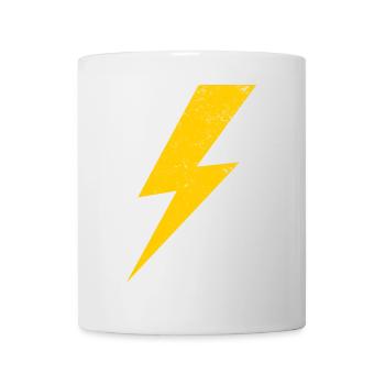 Energie Blitz Design für Power Fans - Tasse - Weiß - Vorne
