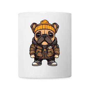 Bulldog Dog Stylish - Mug - white - Front