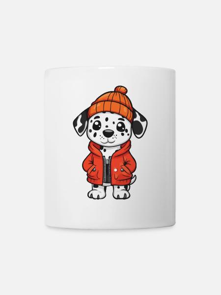 Dalmatiner Hund Stylisch - Tasse - Weiß
