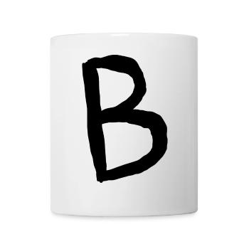 Buchstaben B - Tasse - Weiß - Vorne
