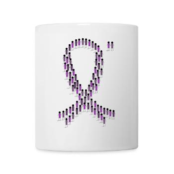 Foule Violet Épilepsie Arc Unité - Mug blanc - blanc - Devant