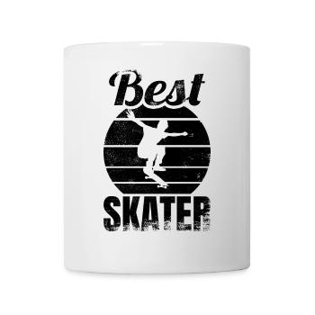 Bester Skateboarder - Tasse - Weiß - Vorne