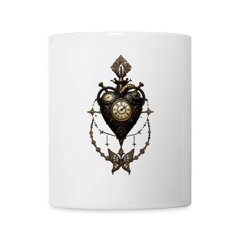 Steampunk heart, a world full of magic and meccan - Mug - white - Front