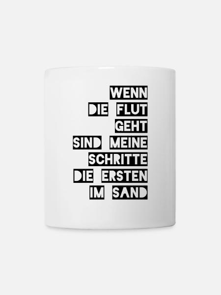 Wenn die Flut geht - Tasse - Weiß