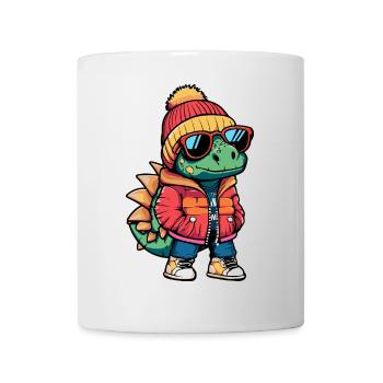 Dinosaurier stegosaurus Winter - Tasse - Weiß - Vorne