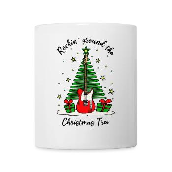 Balançoire autour du sapin de Noël Musique de Noël - Mug blanc - blanc - Devant