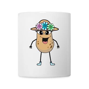 Kartoffel Mädchen Gemüse Kartoffeln - Tasse - Weiß - Vorne