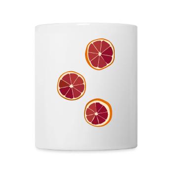 Oranges sanguines Automne Décoration Cadeau - Mug blanc - blanc - Devant