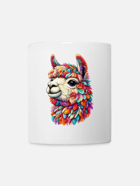 Alpaka - Tasse - Weiß