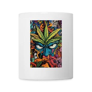 Kaleidoskop Graffiti Cannabis - Tasse - Weiß - Vorne