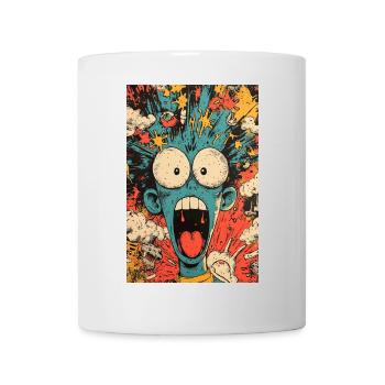 Blue Monster in the Chaos Tornado - Mug - white - Front