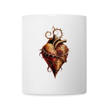 Heart of passion, romance and love. - Mug - white - Front