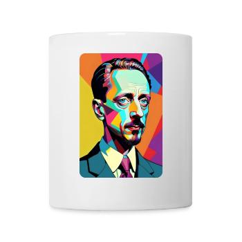 Rainer Maria Rilke comic art pop art t-shirt - Mug - white - Front
