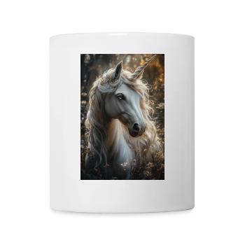 Licorne de conte de fées à la lumière de l’automne - Mug blanc - blanc - Devant