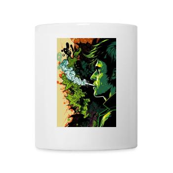 Green Psychedelic Face - Mug - white - Front