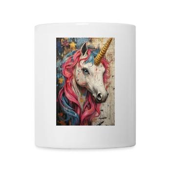 Unicorn Graffiti Neon Colors - Mug - white - Front