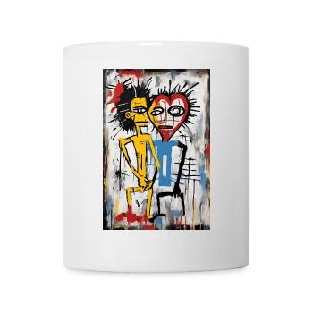 Abstract Couple - Urban Art - Mug - white - Front