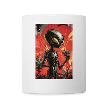 Alien Gardener Graffiti - Mug - white - Front
