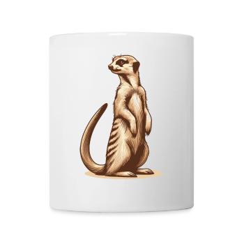 Erdmännchen - Tasse - Weiß - Vorne