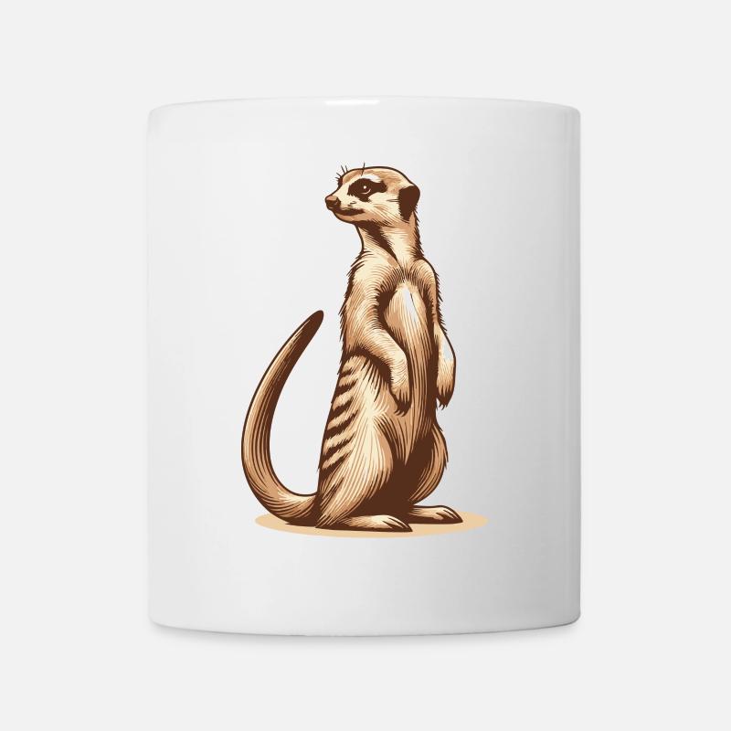 Erdmännchen - Tasse - Weiß