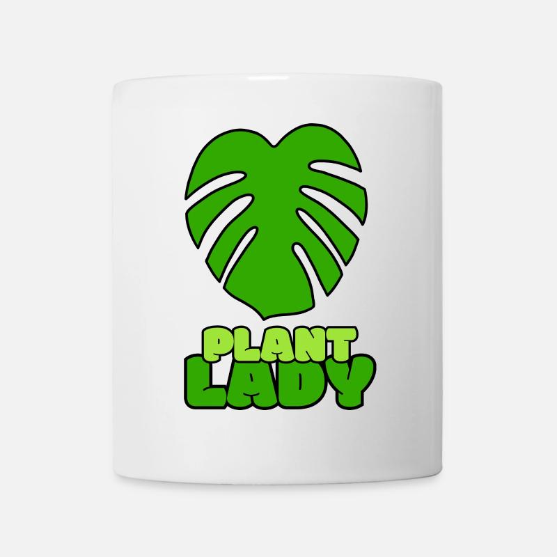 Dame des plantes - Mug blanc - blanc