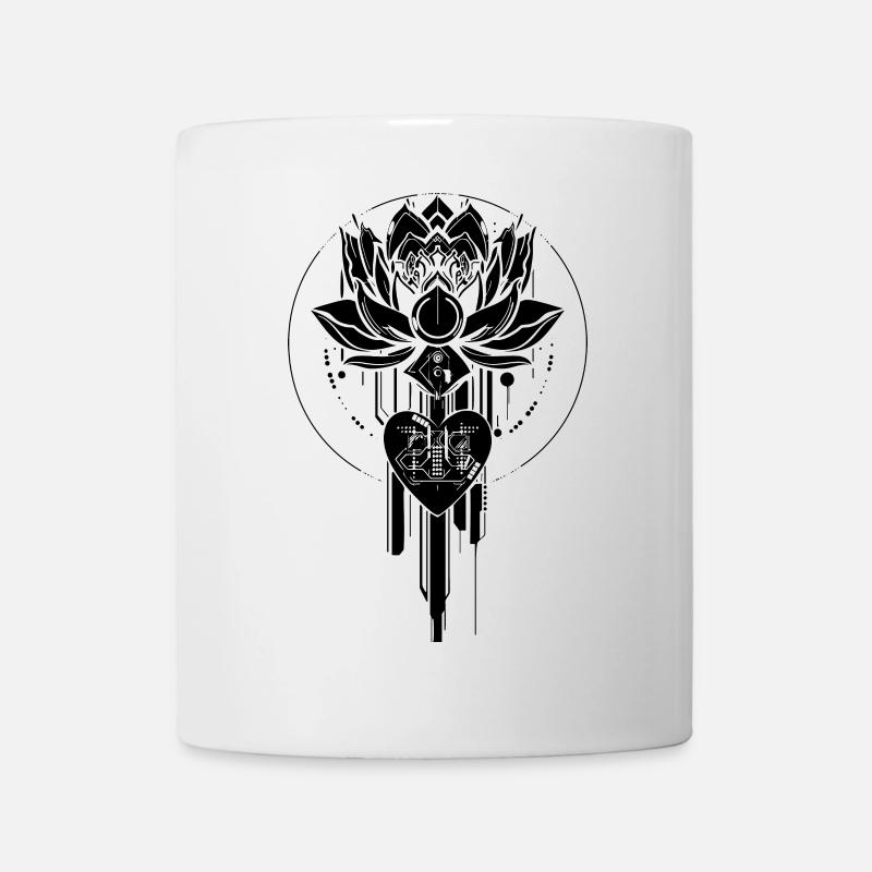 Cyberlotus Black - Mug - white