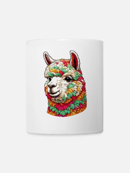 Alpaka - Tasse - Weiß