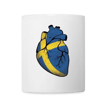 Suède Cœur - Mug blanc - blanc - Devant