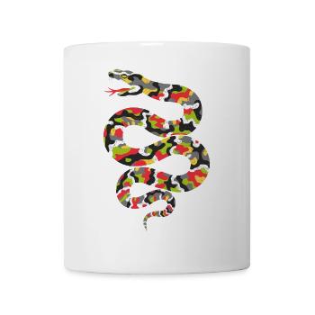 Vivid Camouflage Snake - Mug - white - Front