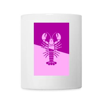 Affiche Homard rose rose - Mug blanc - blanc - Devant