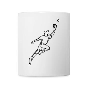 Baseballer - Tasse - Weiß - Vorne