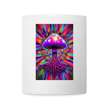 Champignon psychédélique - Mug blanc - blanc - Devant