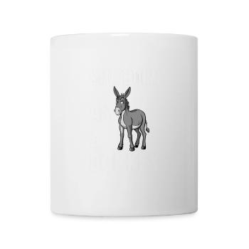 Stubborn as a Donkey - Mug - white - Front