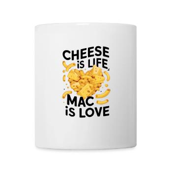 Cheese is Life, Mac is Love - Mug - white - Front