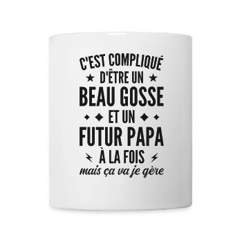 Bogosse and future dad - Mug - white - Front