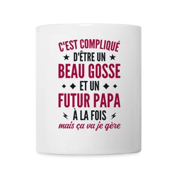 Bogosse and future dad - Mug - white - Front