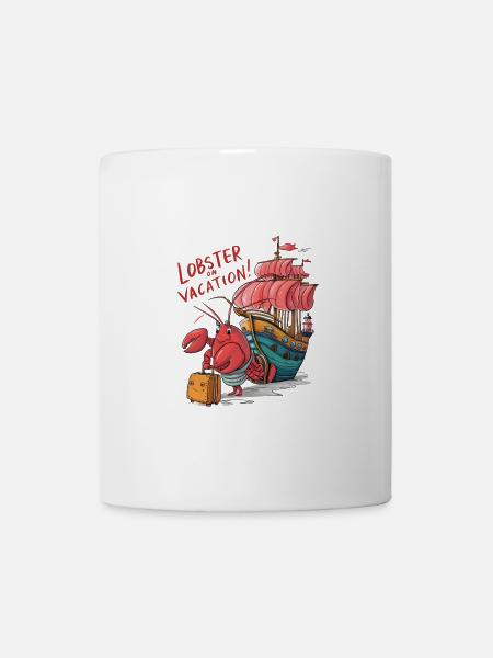Vacances au homard - Mug blanc - blanc