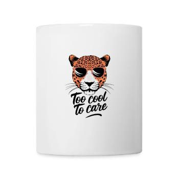 Léopard - Trop froid pour s’en soucier - Mug blanc - blanc - Devant
