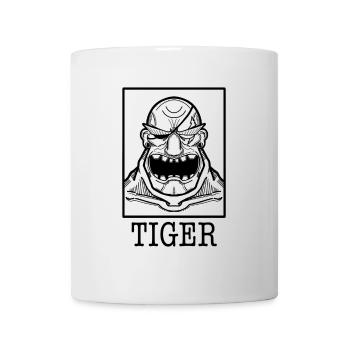 Tiger Rage - Monochrom Power - Tasse - Weiß - Vorne