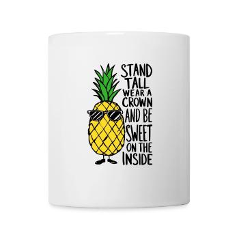 Cool Pineapple with "Stand Tall" - Mug - white - Front