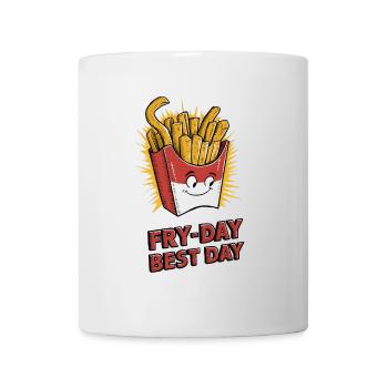 Fry-Day, Best Day - Mug - white - Front